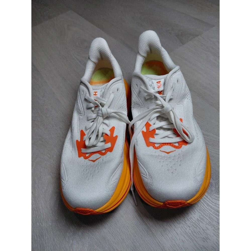 Size 8B- Hoka One One Clifton 10 Frost Orange Zest Women's Sneakers